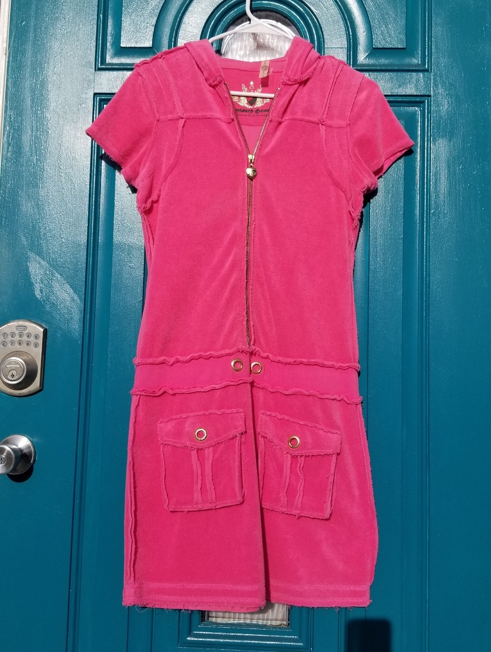 Twisted Heart Beach Coverup Hoodie Dress SM